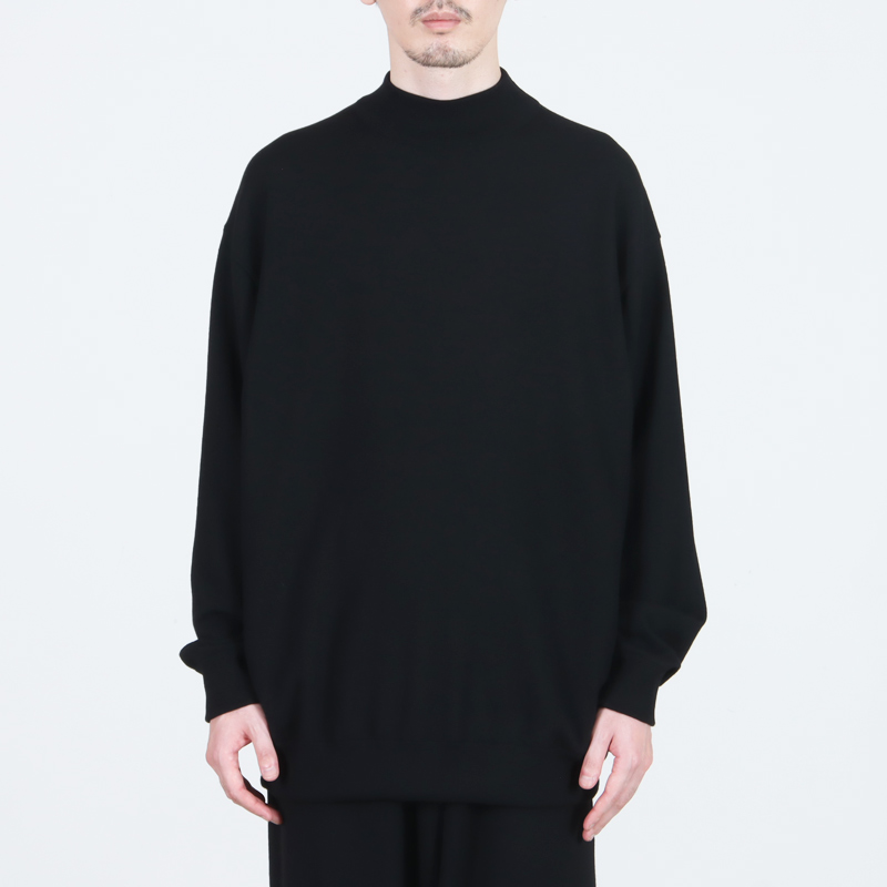 COMOLI (コモリ) ウール モックネックニット