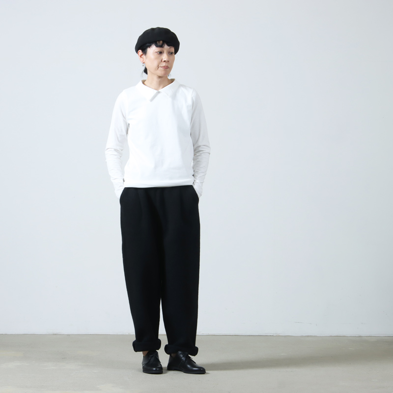 evameva (エヴァムエヴァ) press wool pants / プレスウールパンツ