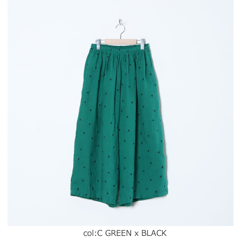 ICHI Antiquites (イチアンティークス) リネンドットイージーパンツ