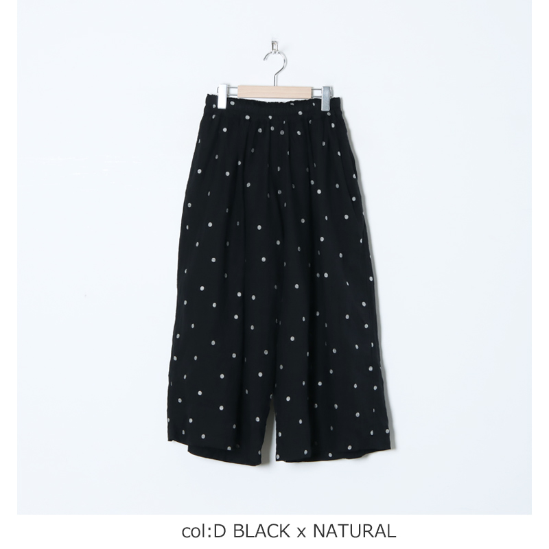 ICHI Antiquites (イチアンティークス) リネンドットイージーパンツ