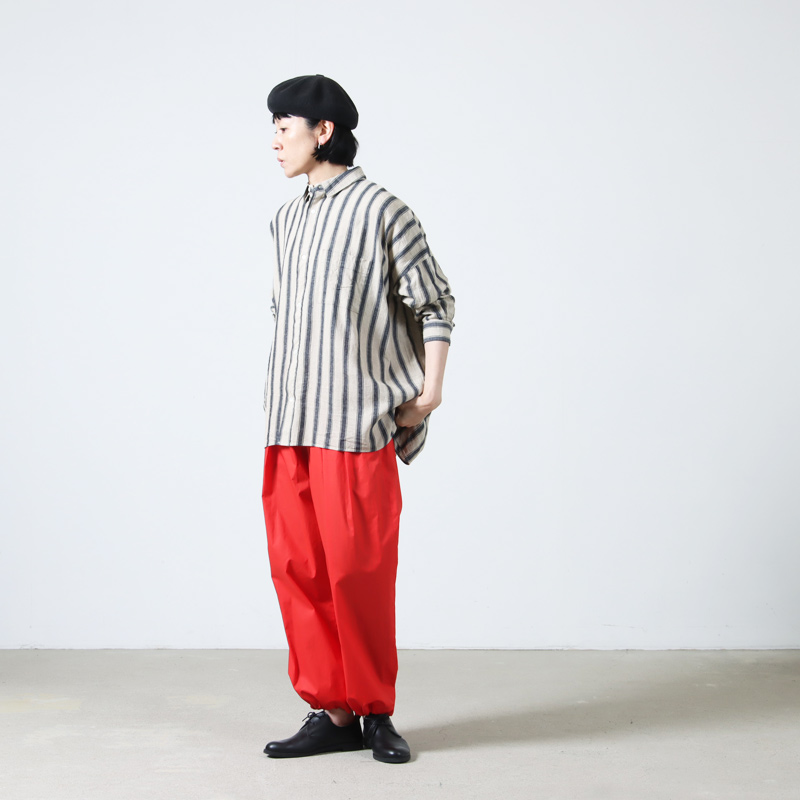 ICHI Antiquites (イチアンティークス) リネンコットンストライプシャツ