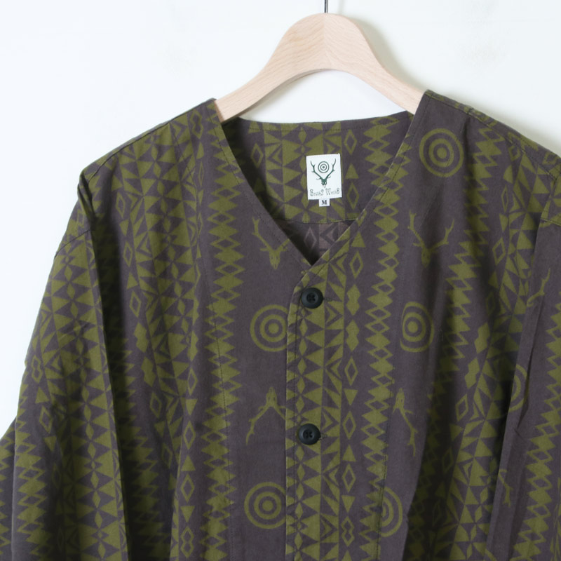 South2 West8 (サウスツーウエストエイト) V Neck Army Shirt
