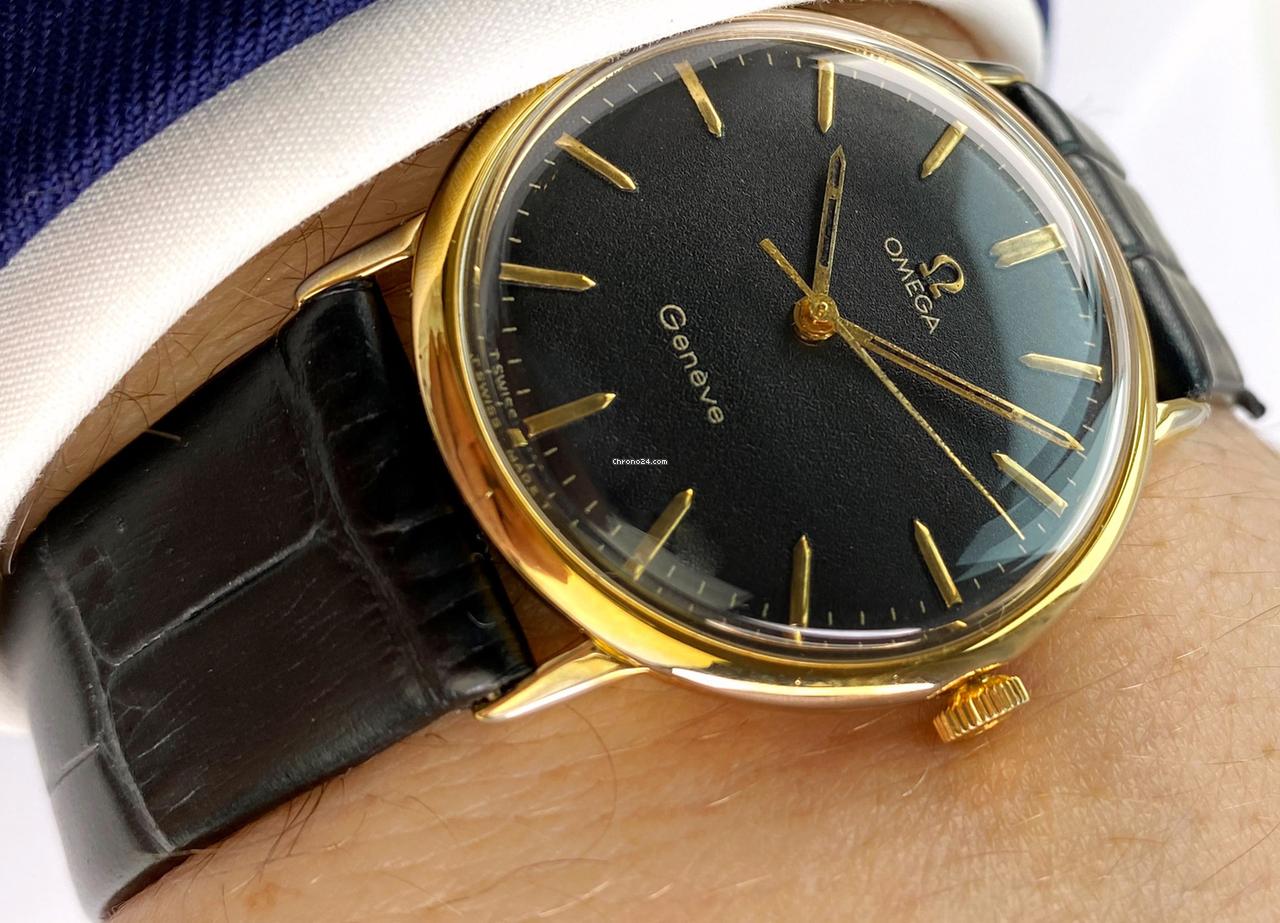 Omega Serviced Geneve Vintage Black Restored Dial 131019 131019