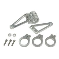 マシンドホリゾン ロングヘッドライトステー 3クランプ 39mm シルバー