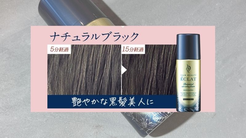口コミ】ヘアボーテエクラボタニカルエアカラーフォームexの白髪染めは