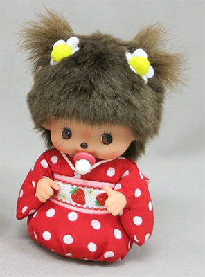 イチゴ着物のベビチッチちゃん(座り)[セキグチ]《在庫切れ》