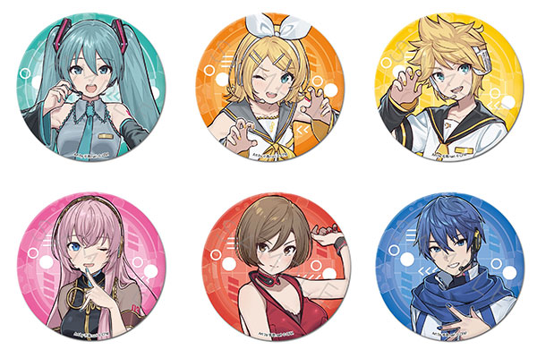 初音ミク アイスクリームパーティー チョコミント 缶バッジ 等身 初音