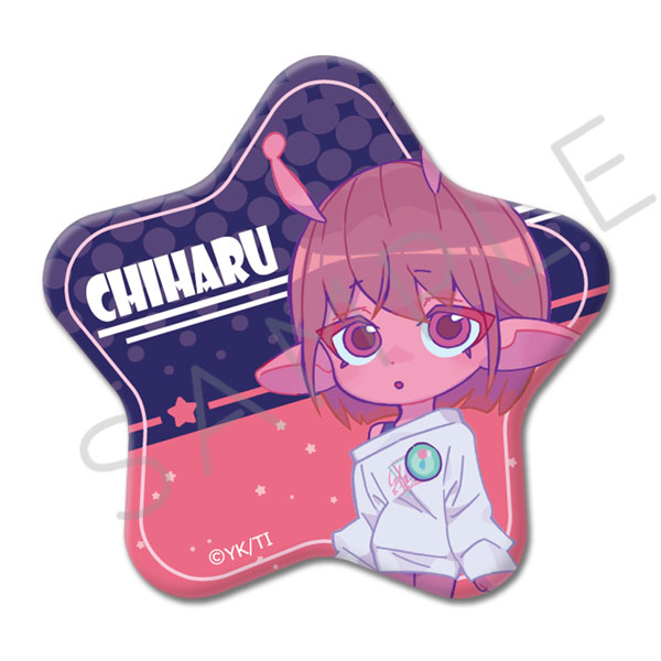 アニメ『銀河特急 ミルキー☆サブウェイ』星型缶バッジ A(チハル