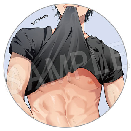 ヤリチン☆ビッチ部 アイコン風アクリルバッジ 裏垢男子＆隠し撮りver