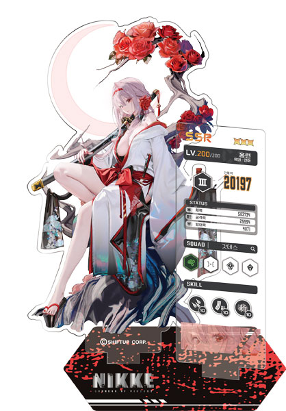 勝利の女神：NIKKE」 アクリルスタンド 紅蓮：ブラックシャドウ ロン