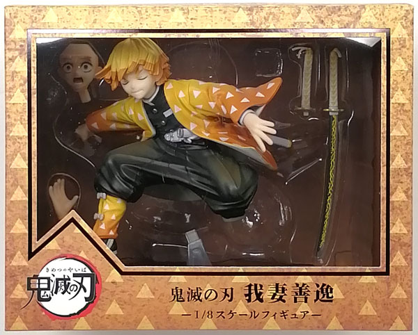 中古】(本体A/箱C)鬼滅の刃 我妻善逸 1/8 完成品フィギュア (ANIPLEX+