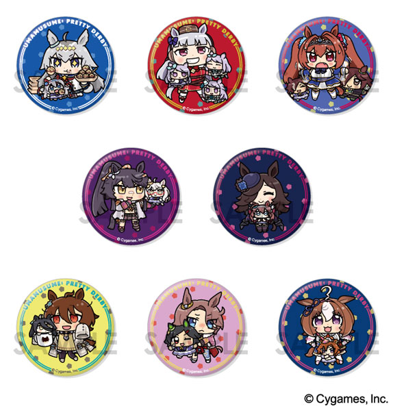 ウマ娘 プリティーダービー トレーディング缶バッジ～ぬいぐるみと
