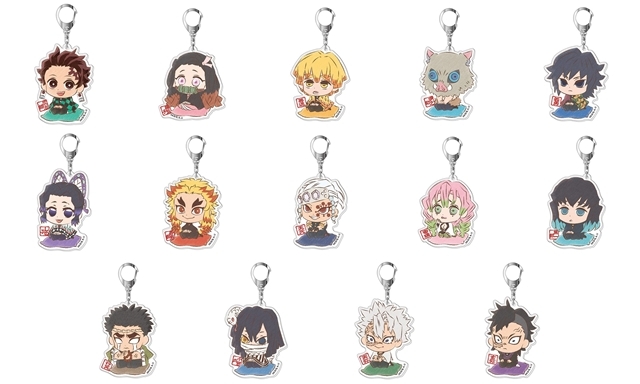 鬼滅の刃』ぷちざぶアクリルキーホルダー（14種）が登場