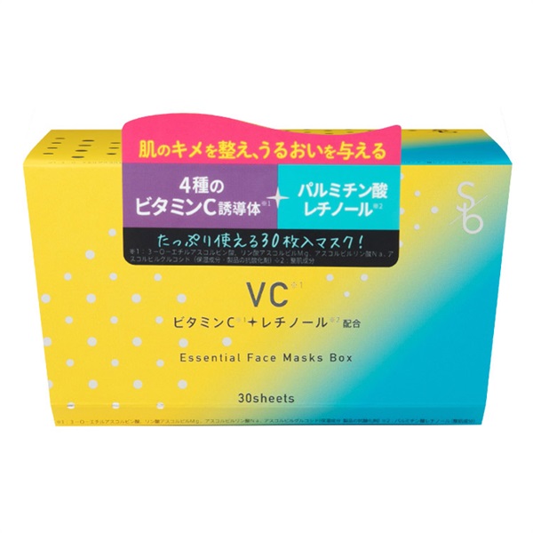 VC エッセンシャル フェイスマスクBOX 30枚 ソッコービューティー