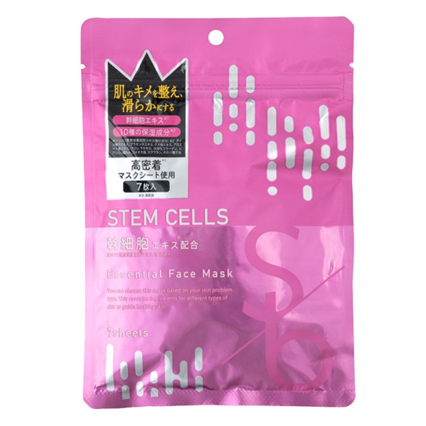 幹細胞 エッセンシャル フェイスマスク 7枚 ソッコービューティー