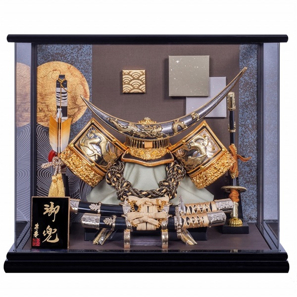 寿慶 兜ケース飾り「雅(みやび)」 4944358164082 五月人形 かぶと