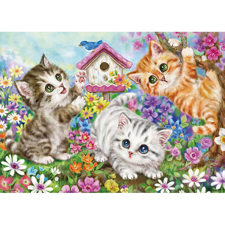 ジグソーパズル いたずら子猫 600ピース (完成サイズ:38×53cm