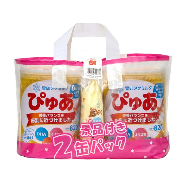 雪印メグミルク ぴゅあ 2缶パック 粉ミルク 0ヶ月～ | イオンスタイル