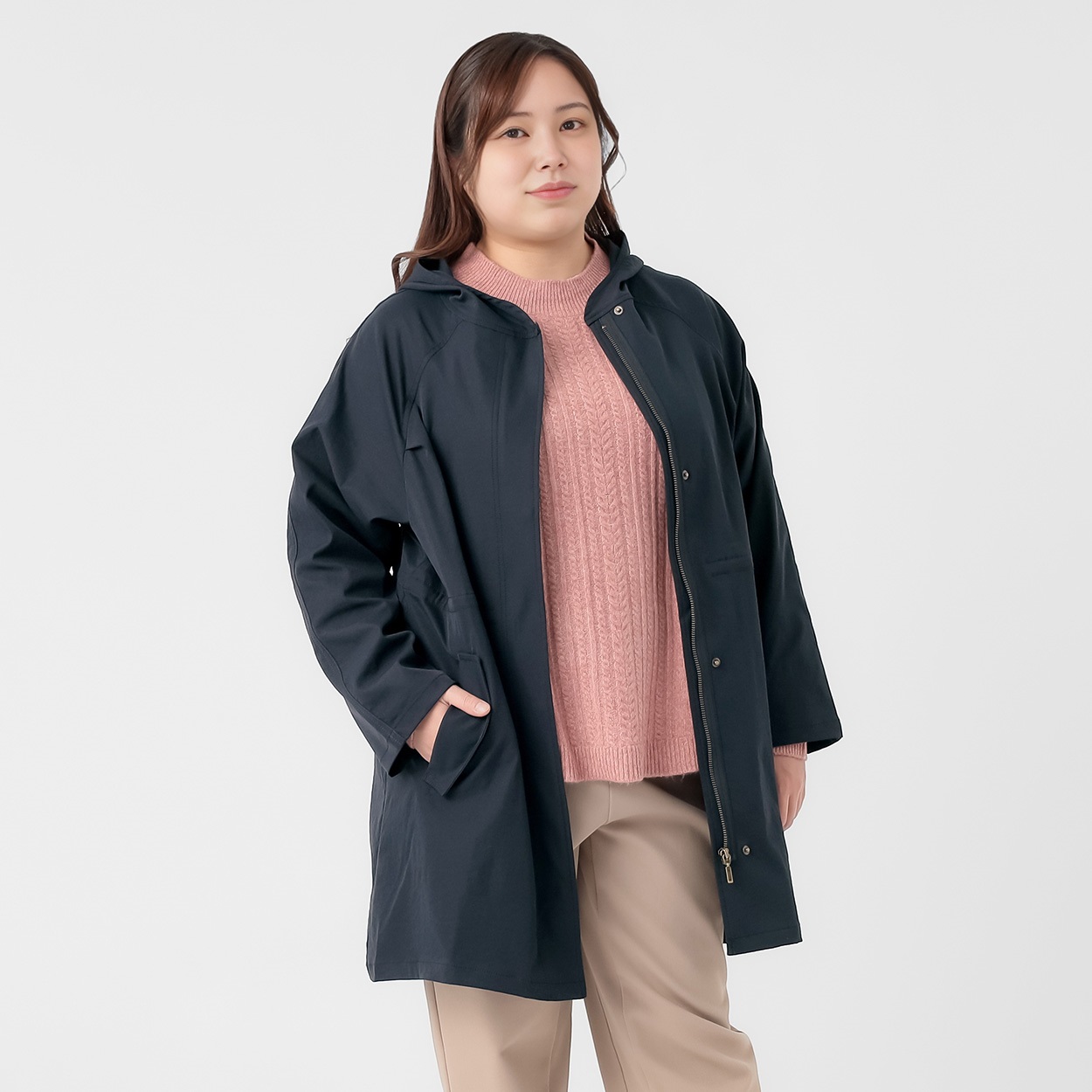 Fit me clothing＊ロングモッズコート レディス 大きいサイズ noannu