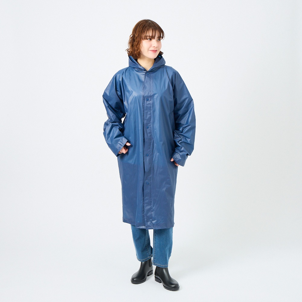 防水背マチ付きレインコート | イオンスタイルオンライン 衣料品