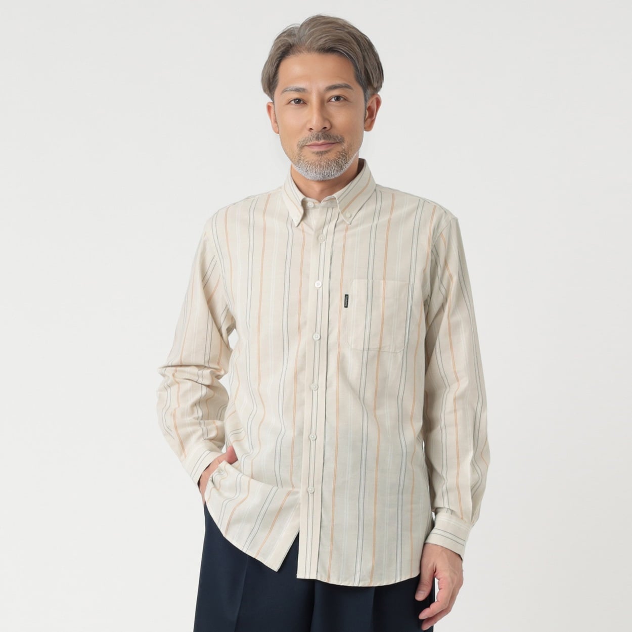 TOROY ストライプボタンダウンシャツ メンズ | イオンスタイル