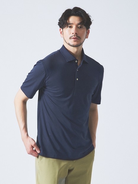 接触冷感】アイスピケ ストレッチ ポロシャツ / FLEX COOL｜ABAHOUSE