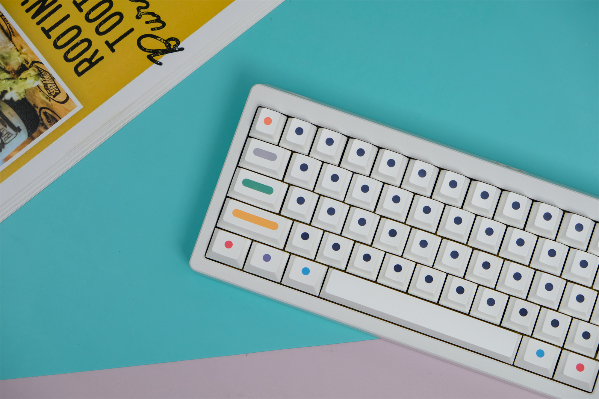 133 Keys/set Clone GMK Dots Keycaps PBT Dye Subbed Key Caps Cherry