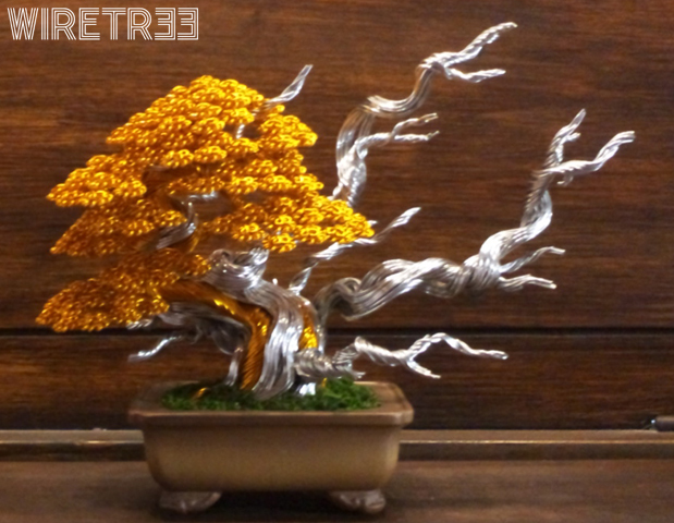 新品】ワイヤー盆栽 3号程度 送料無料 － インテリア オブジェ