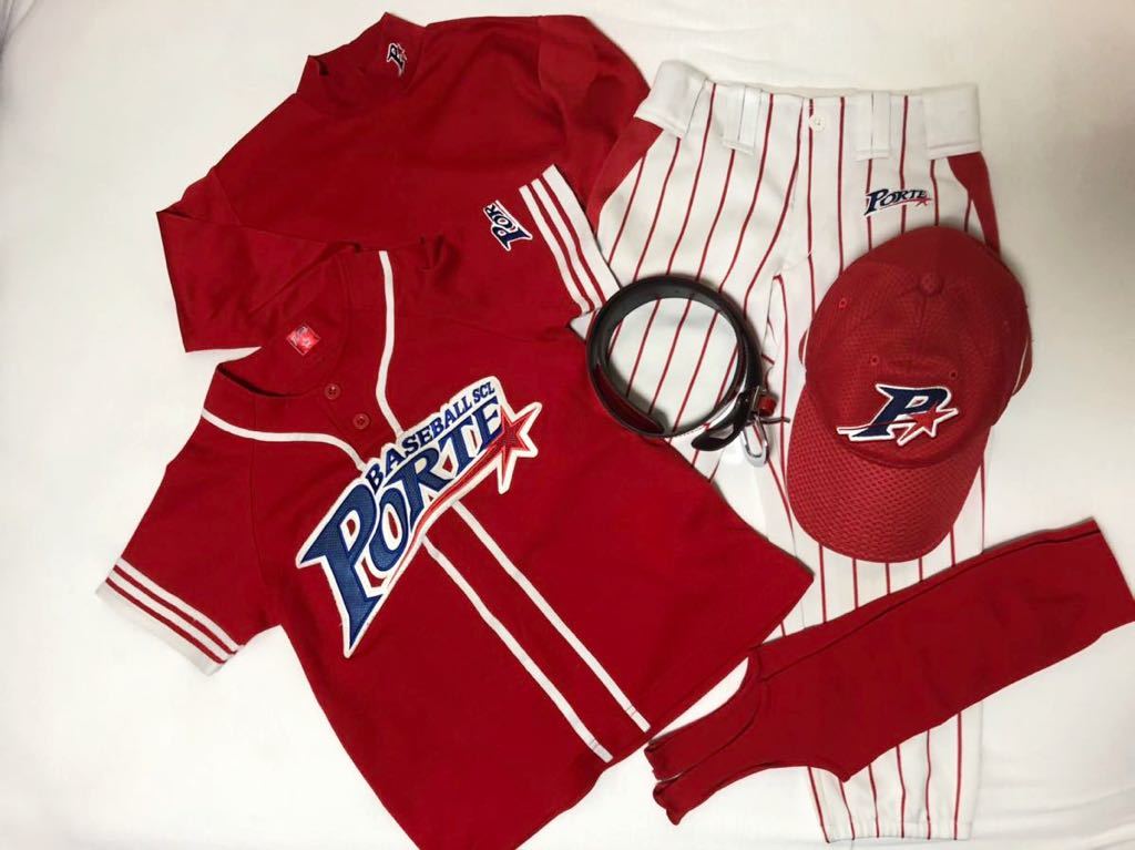 ポルテ ユニフォーム 6点セット 130cm ポルテ野球ユニフォーム 130cm 6