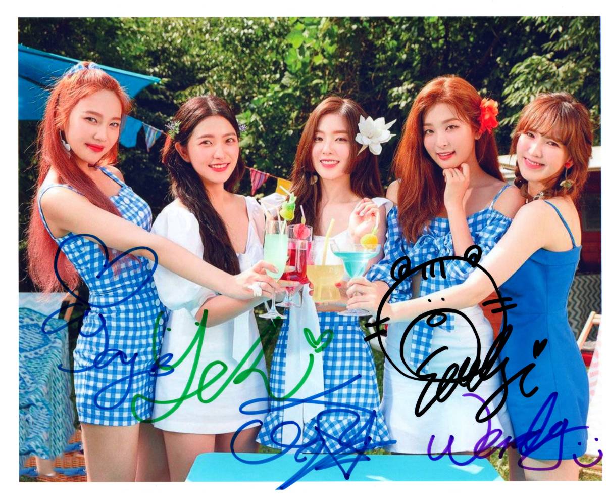 redvelvet ジョイ イェリ ウェンディ スルギ サイン 直筆 写真