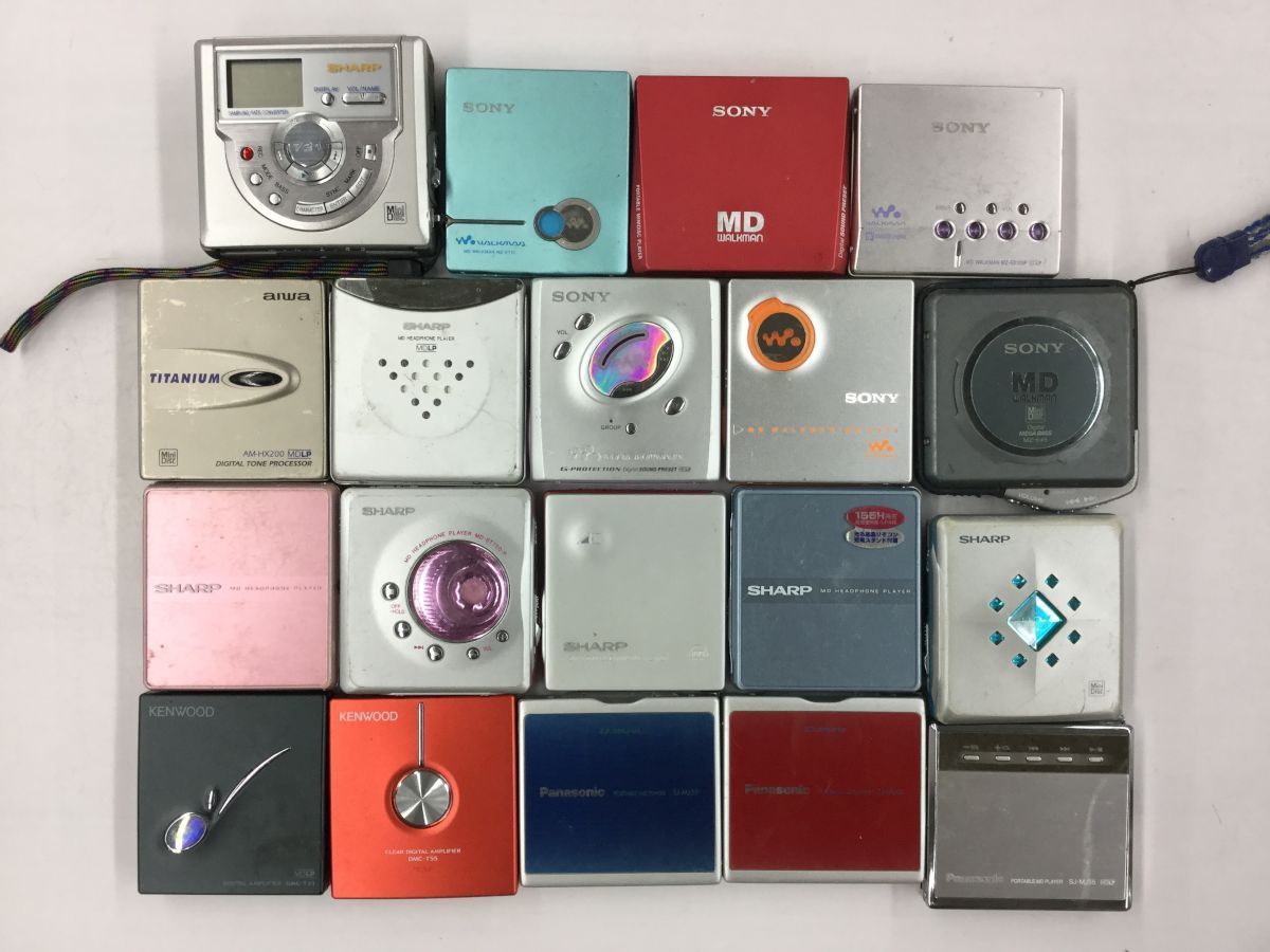 ジャンク MDプレーヤーまとめて4台 MDプレーヤー まとめて4台 動作