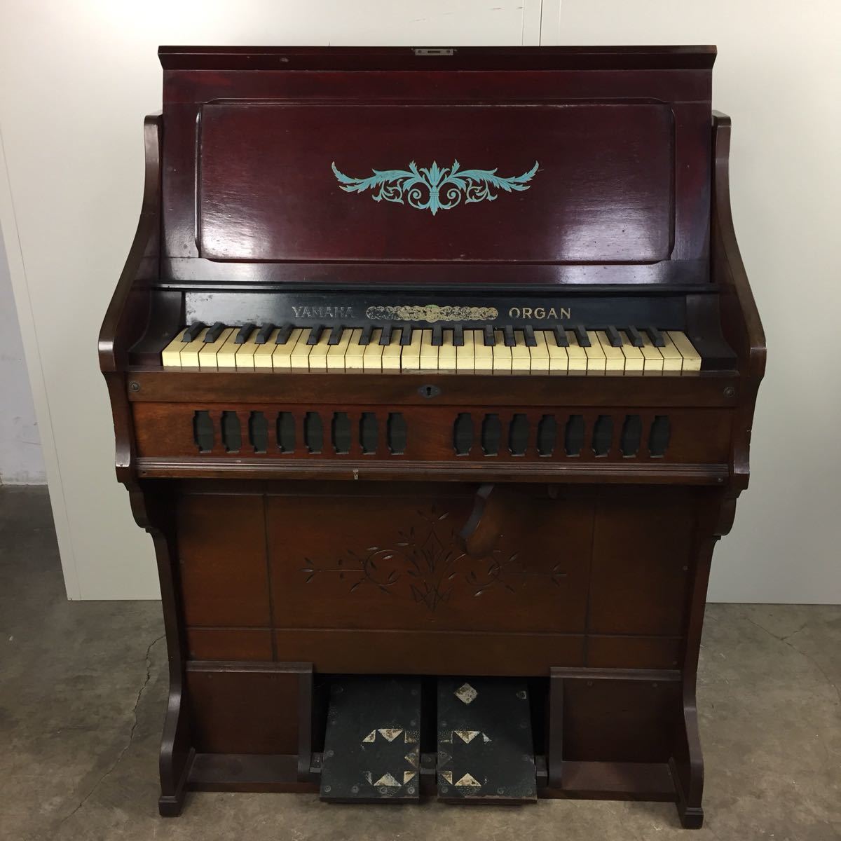 引取限定】山葉 足踏み オルガン 保険証付き YAMAHA ヴィンテージ当時