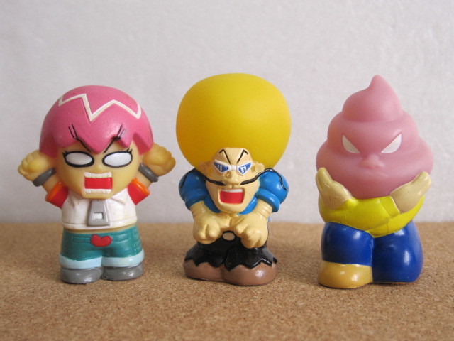 ボボボーボ・ボーボボ ソフビ 指人形 3個セット ボーボボ ソフトン