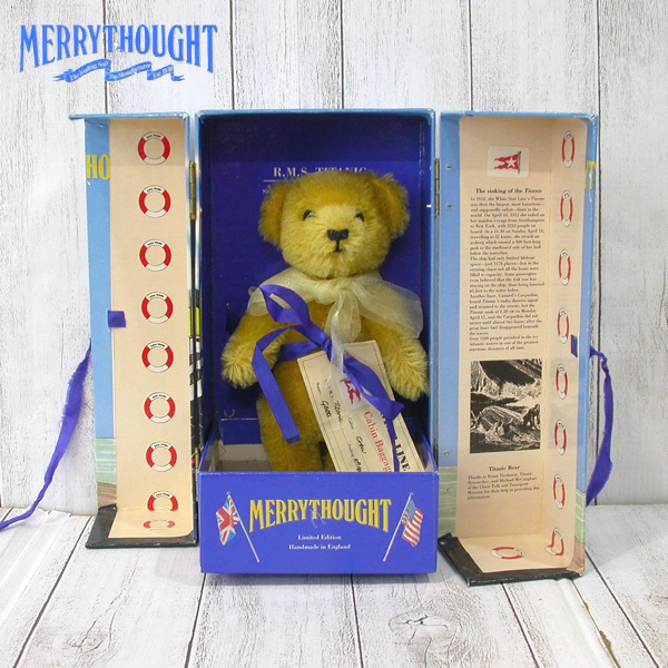 A572【BSJT】MERRY THOUGHT メリーソート TITANIC BEAR タイタニック