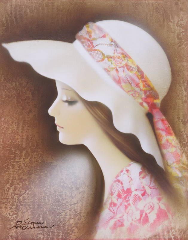 油絵絵画 中原脩(中川脩) 花飾りのプロフィール 油絵 油絵絵画 中原脩