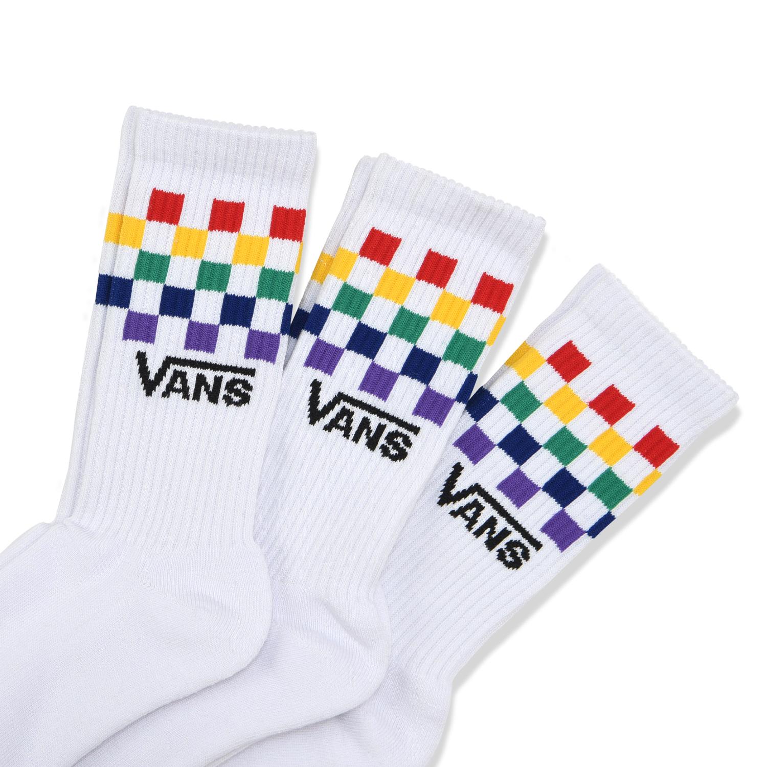 VANS】 ヴァンズ Checker Crew 3Pack SKS ソックス 123K1210201 ABC