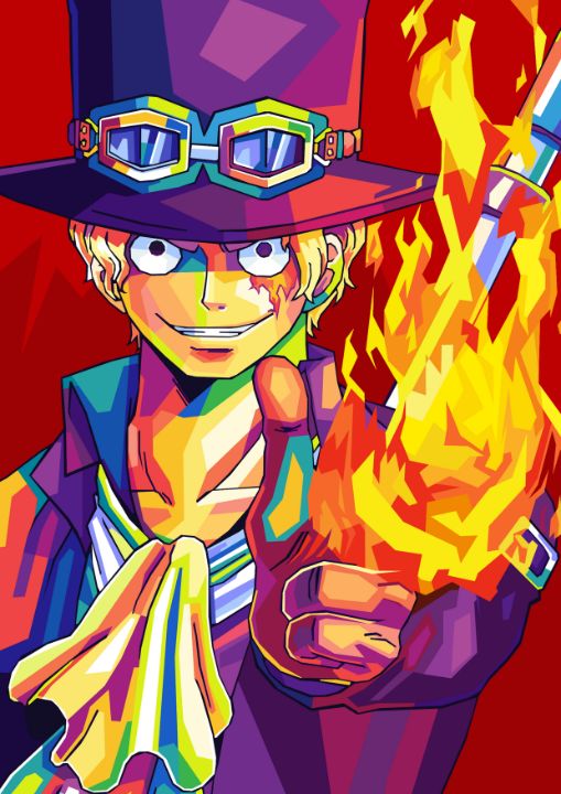 Sabo One Piece Wpap Pop Art - Siksisart - Digital Art & AI