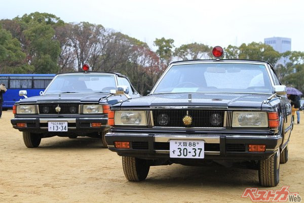 警察の激レア旧車！ 警察イベントでしかおめにかかれないセドリック