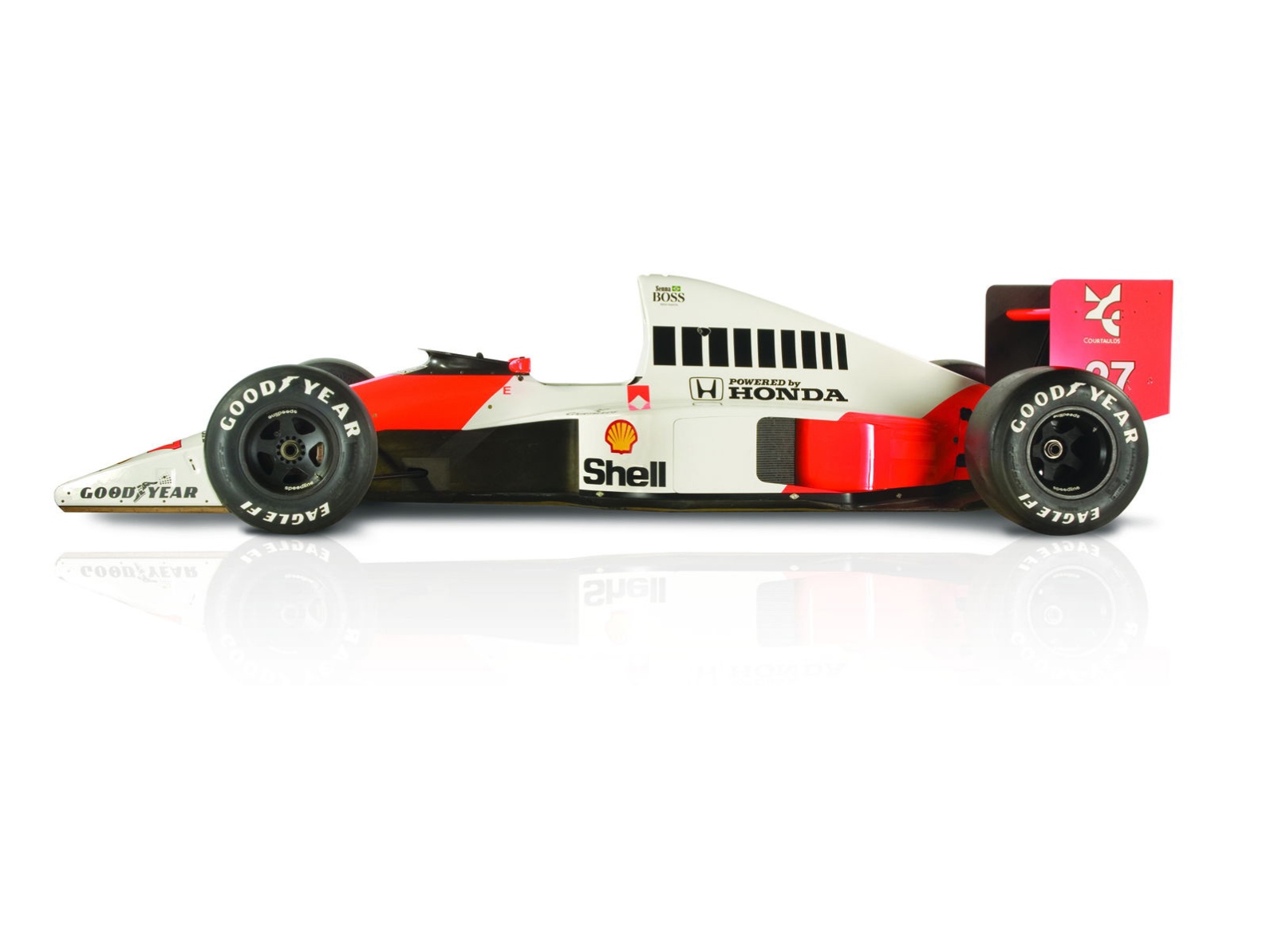 アイルトン・セナ没後30年追悼イベントでマクラーレン・ホンダMP4/5Bが