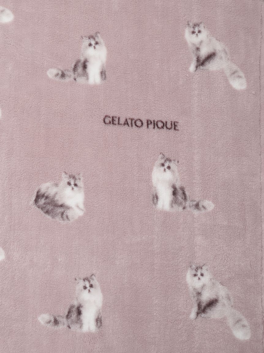 Sleep】CAT柄 プリント毛布(ブランケット・タオルケット)｜ルーム