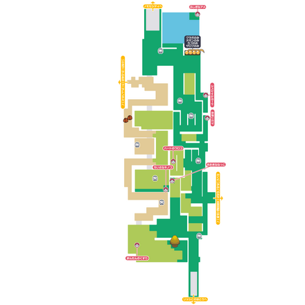 ポケモンダイパリメイク】214番道路のマップと出現ポケモン【BDSP