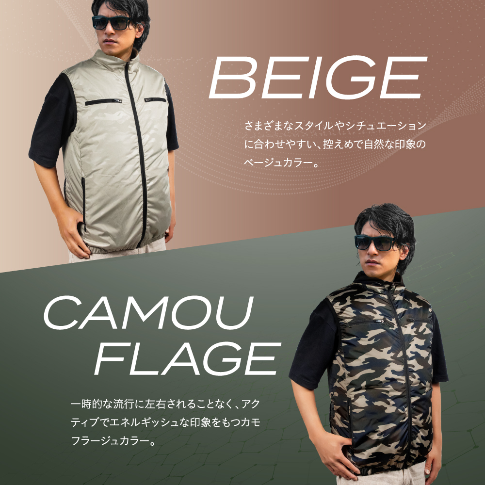 空調作業服 ベスト ファン バッテリーセット EXCITECH 日本企業企画