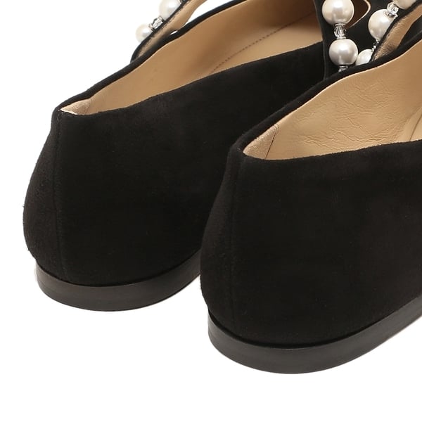 ジミーチュウ バレエシューズ フラットシューズ アデフラット ブラック