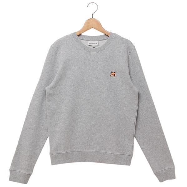メゾンキツネ スウェット フォックスヘッド パッチ グレー レディース