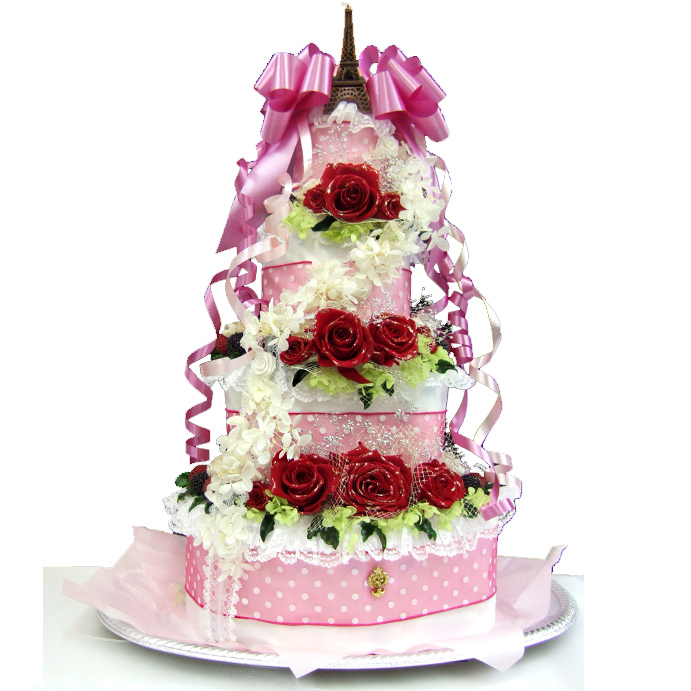 オムツケーキ・最高級の出産祝い!社長令嬢,有名モデル御用達