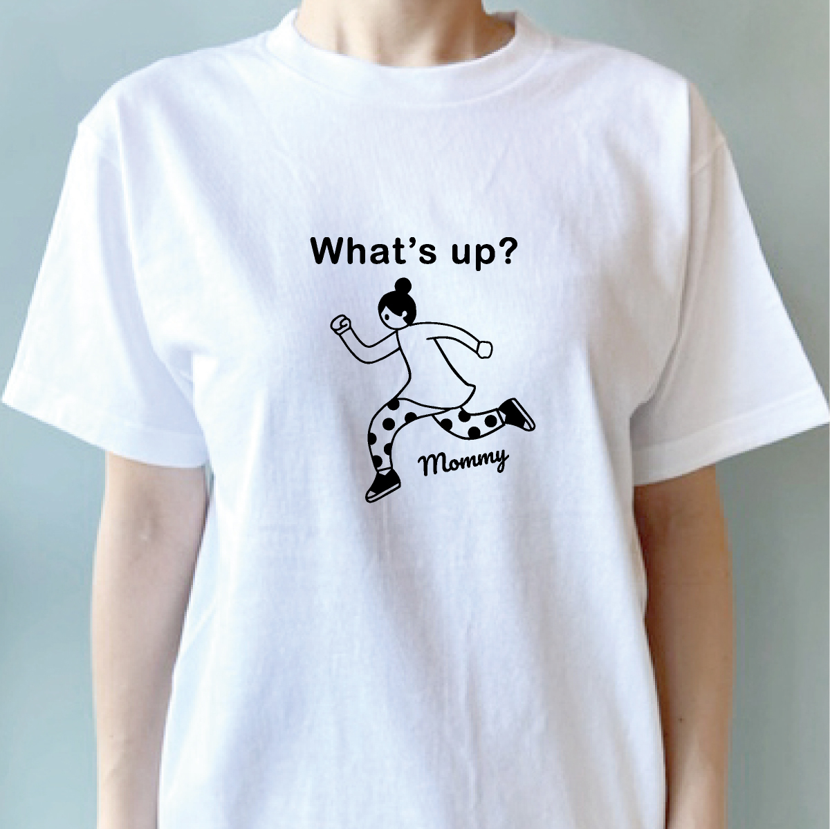 名入れ】What's up?ファミリーデザインTシャツ お名前入り 誕生日 父の