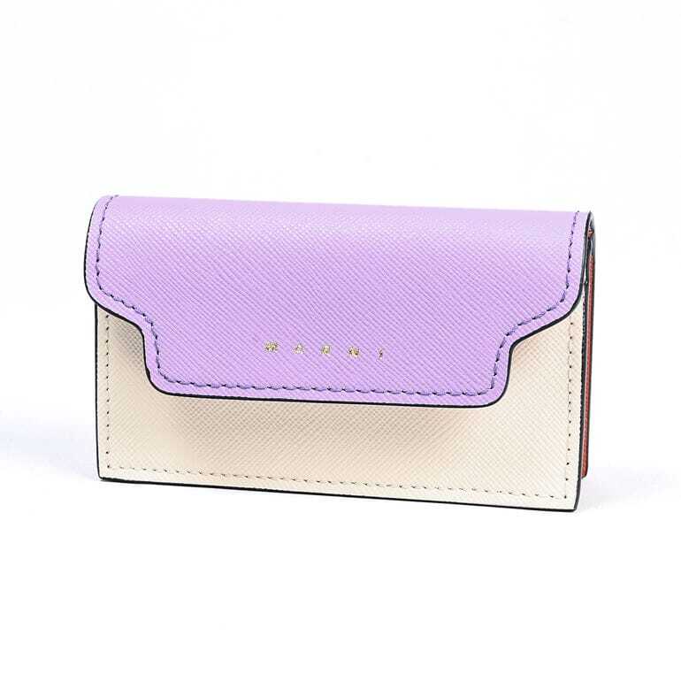 マルニ MARNI カードケース 名刺入れ サフィアーノレザー 本革 タルク