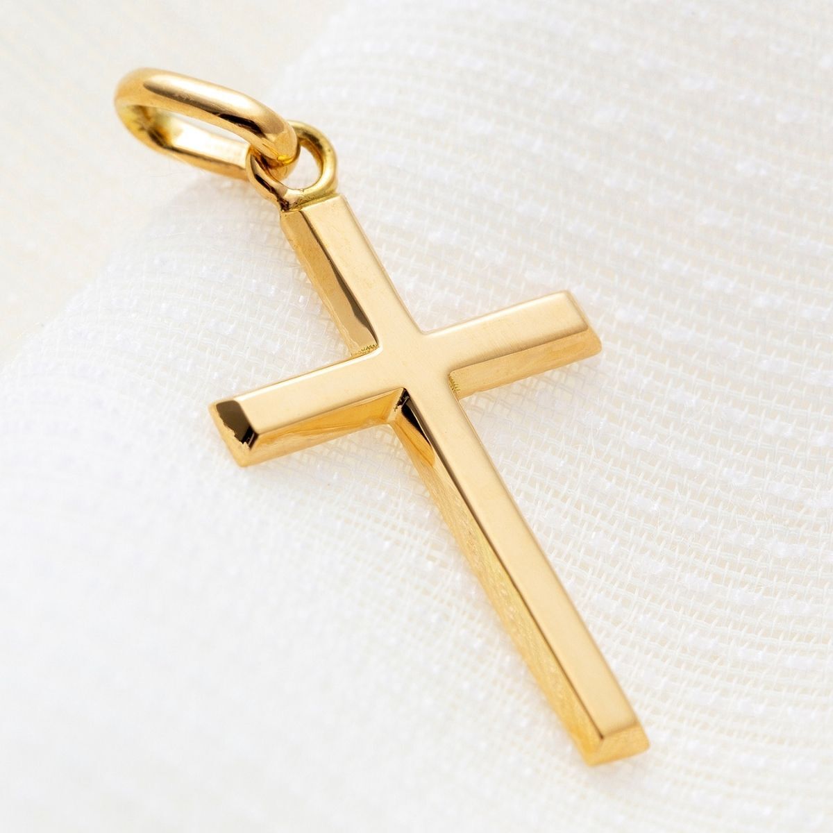 インパクト☆】18金 ネックレス ペンダント クロス【Mサイズ】 十字架