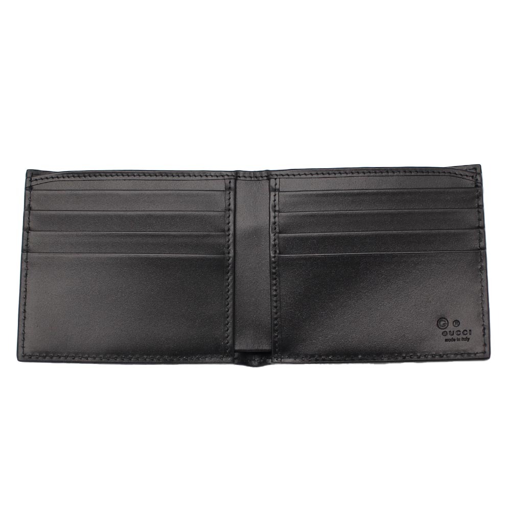 グッチ GUCCI 779836 CWC1N 1000 二つ折り財布 ブラック スリム 黒