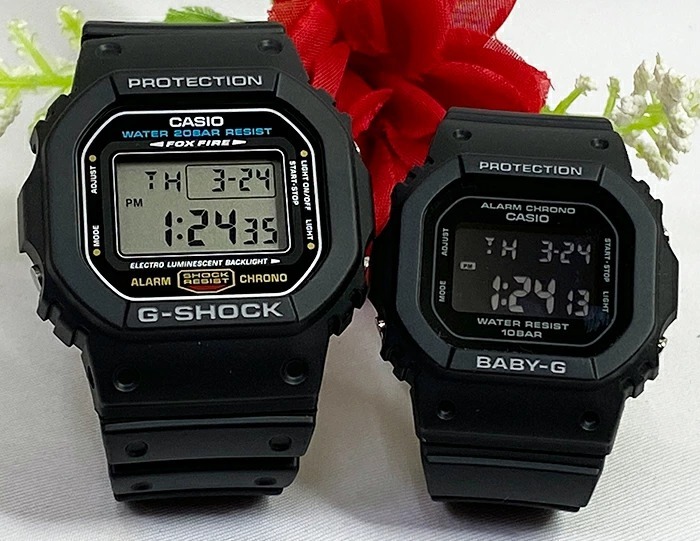 カシオ 恋人たちのGショック ペアウォッチ G-SHOCK BABY-G DW-5600E-1